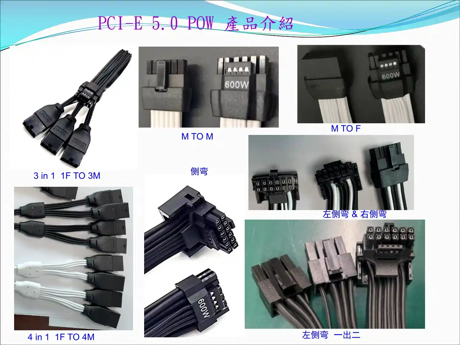 PCIe 5.0 12VHPWR 600W Power Cable