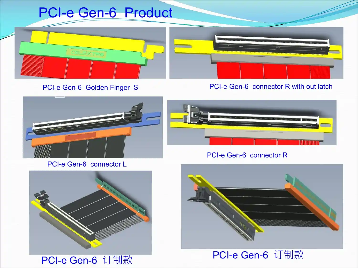 PCIe 6.0 CEM to MCIO connectors for AI server applications